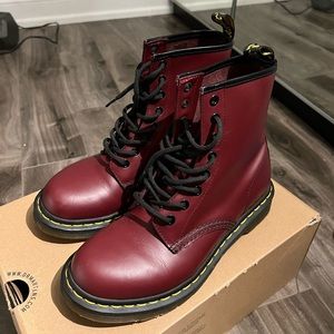 Cherry red Dr. Martens size 7
